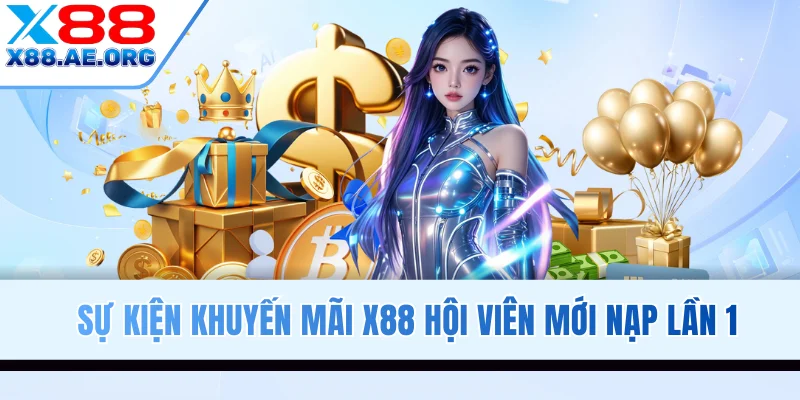 Sự kiện khuyến mãi X88 hội viên mới nạp lần 1